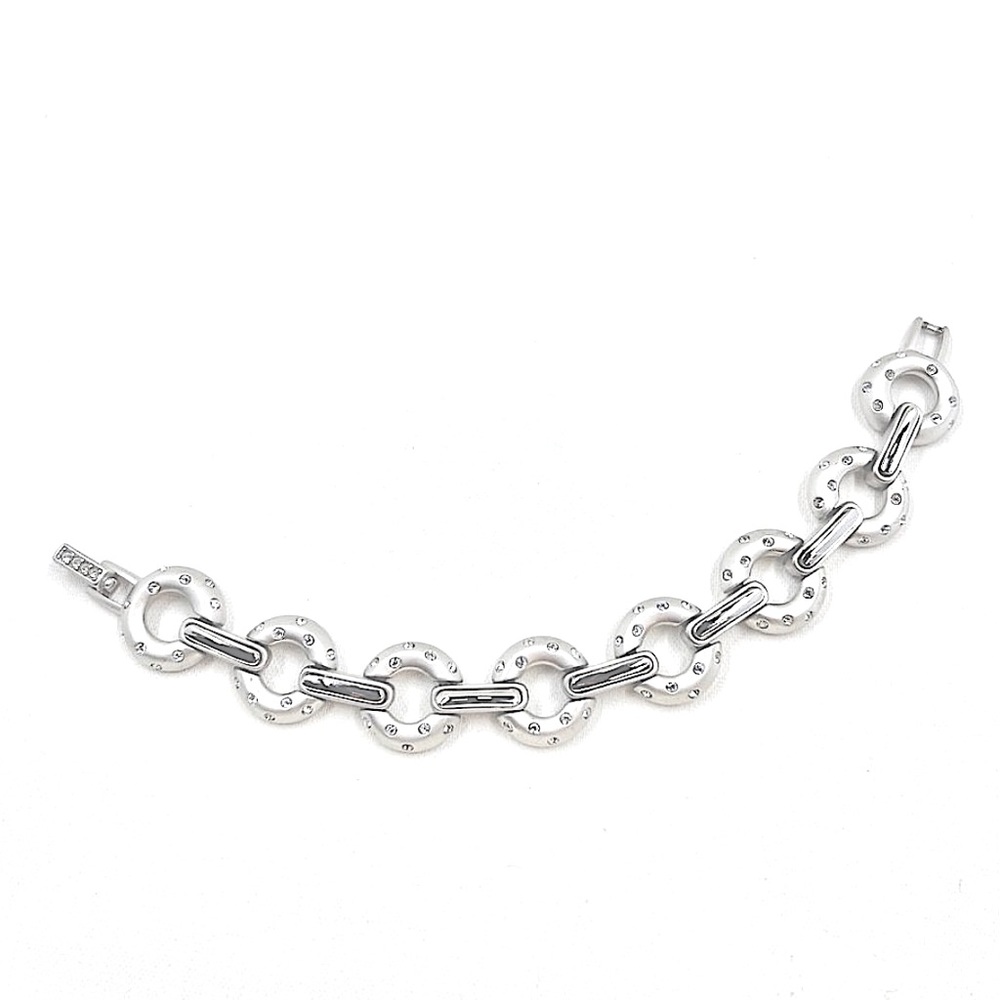 🎉HP🎉 Swarovski - Gorgeous Silver Tone Link 7” Bracelet